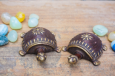 Dhokra Tortoise Table Top Set- Brown