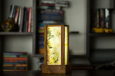 Vertical Lamp With Stone Veener (Chargable)
