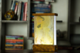 Rectangle Lamp With Stone Veener (Chargable)