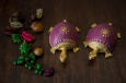 Dhokra Tortoise Table Top Set- Different Shades of Purple