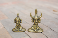 Tribal Head Pair Gold Pair