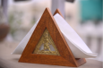 Mango Wood Triangular Napkin Holder