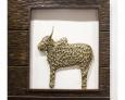 Jaali Nandi in Wooden Frame