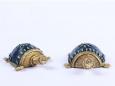 Dhokra Tortoise Table Top Set- Blue