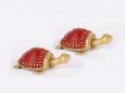 Dhokra Tortoise Table Top Set- Red