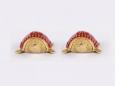 Dhokra Tortoise Table Top Set- Red