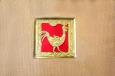 Fabric Serving Tray Gold
