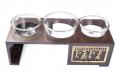 Puchka Tray With 3 Gravy Bowls